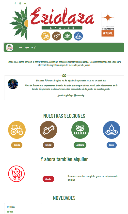 Nueva web para el alquiler de maquinaria agrícola: más rápida y sin intermediarios